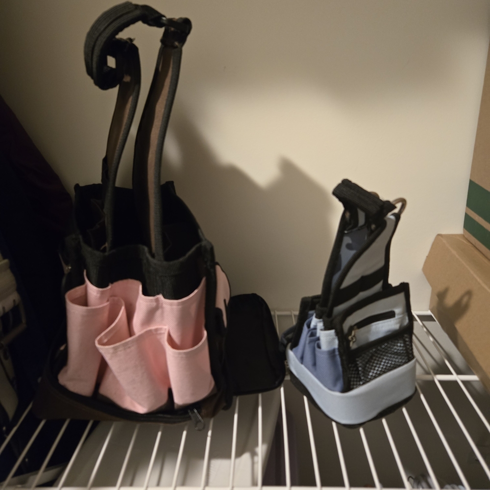 Pink and Blue Tool Organizer Bags Totes